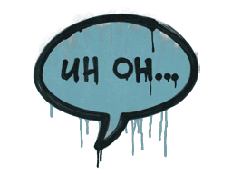 Uh Oh (Wire Blue)