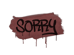 Sealed Graffiti | Sorry (Brick Red)