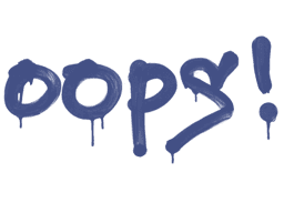 Sealed Graffiti | Oops (SWAT Blue)