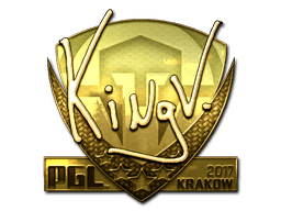 Sticker | kNgV- (Gold) | Krakow 2017