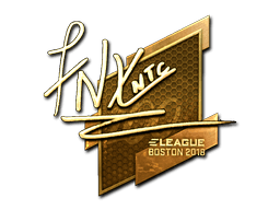 Sticker | fnx (Gold) | Boston 2018