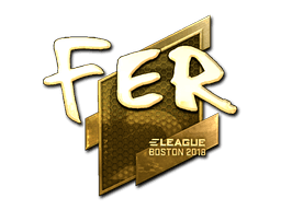 Sticker | fer (Gold) | Boston 2018
