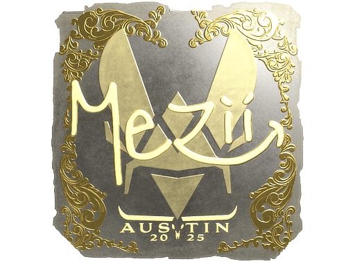 Sticker | mezii (Gold) | Austin 2025