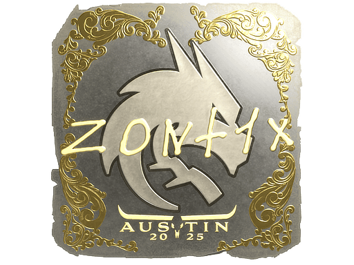 Sticker | zont1x (Gold) | Austin 2025