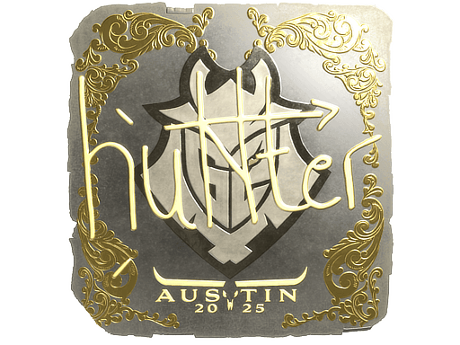Sticker | huNter- (Gold) | Austin 2025