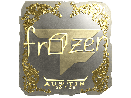 Sticker | frozen (Gold) | Austin 2025