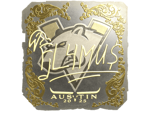 Sticker | FL4MUS (Gold) | Austin 2025