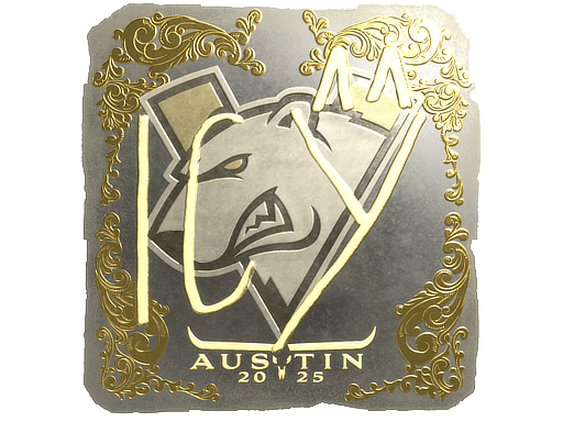 Sticker | ICY (Gold) | Austin 2025