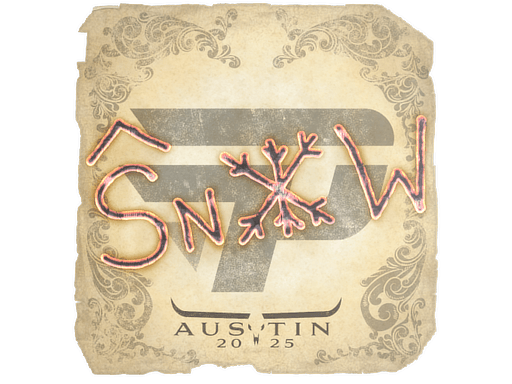 Sticker | snow | Austin 2025