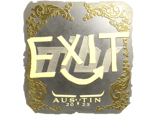 Sticker | exit (Gold) | Austin 2025