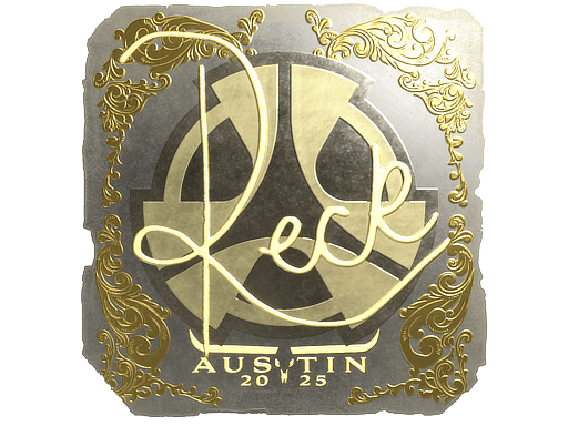 Sticker | reck (Gold) | Austin 2025