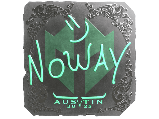 Sticker | noway (Foil) | Austin 2025