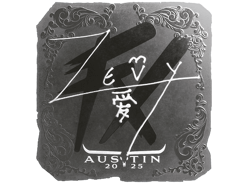 Sticker | zevy (Foil) | Austin 2025
