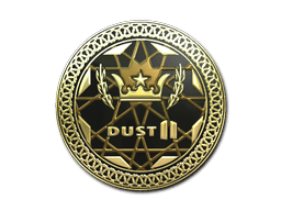 Sticker | Dust II (Gold)