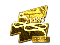 Sticker | STYKO (Gold) | Atlanta 2017