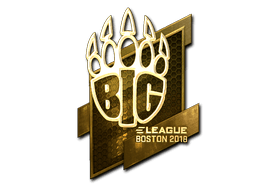 Sticker | BIG (Gold) | Boston 2018