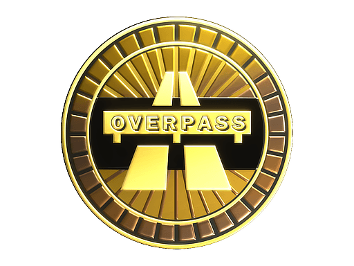 Sticker | Overpass (Gold)