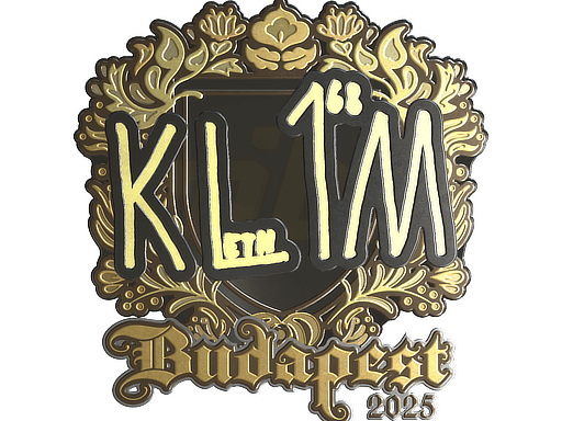 Sticker | kl1m (Gold) | Budapest 2025