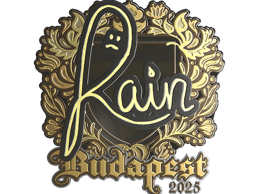 Sticker | rain (Gold) | Budapest 2025