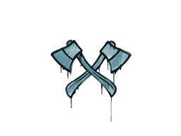 Sealed Graffiti | X-Axes (Wire Blue)