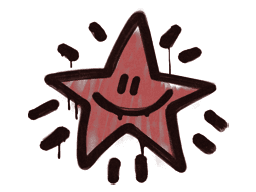 Sealed Graffiti | Shining Star (Blood Red)