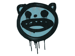 Sealed Graffiti | Happy Cat (Wire Blue)