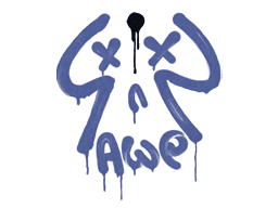 Sealed Graffiti | Recoil AWP (SWAT Blue)