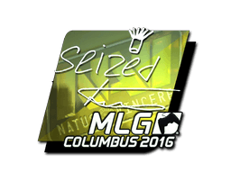 Sticker | seized (Foil) | MLG Columbus 2016