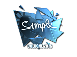 Sticker | s1mple (Foil) | Cologne 2016