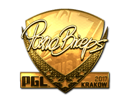 Sticker | pashaBiceps (Gold) | Krakow 2017