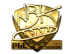 Sticker | NBK- (Gold) | Krakow 2017