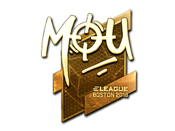Sticker | mou (Gold) | Boston 2018