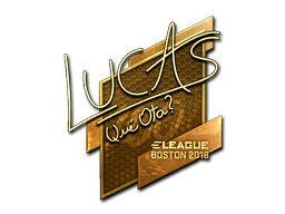 Sticker | LUCAS1 (Gold) | Boston 2018