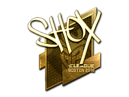 Sticker | shox (Gold) | Boston 2018