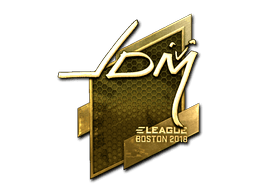 Sticker | jdm64 (Gold) | Boston 2018