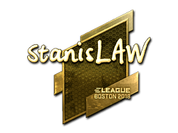 Sticker | stanislaw (Gold) | Boston 2018