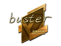 Sticker | buster (Gold) | Boston 2018
