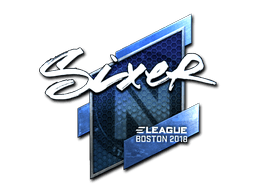 Sticker | SIXER (Foil) | Boston 2018