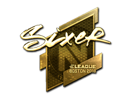 Sticker | SIXER (Gold) | Boston 2018