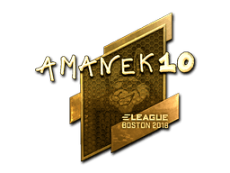 Sticker | AmaNEk (Gold) | Boston 2018