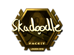 Sticker | Skadoodle (Gold) | London 2018