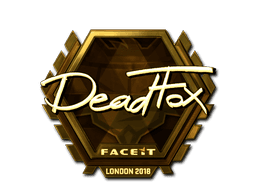 Sticker | DeadFox (Gold) | London 2018