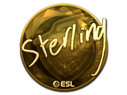 Sticker | sterling (Gold) | Katowice 2019
