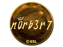 Sticker | n0rb3r7 (Gold) | Katowice 2019