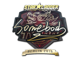 Sticker | somebody (Gold) | Berlin 2019
