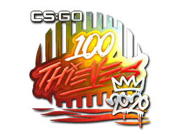 Sticker | 100 Thieves (Foil) | 2020 RMR