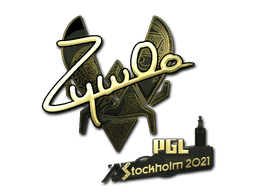 Sticker | ZywOo (Gold) | Stockholm 2021