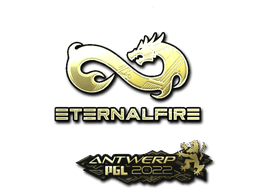 Sticker | Eternal Fire (Gold) | Antwerp 2022