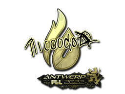 Sticker | nicoodoz (Gold) | Antwerp 2022