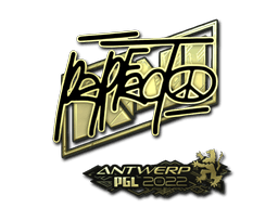 Sticker | Perfecto (Gold) | Antwerp 2022